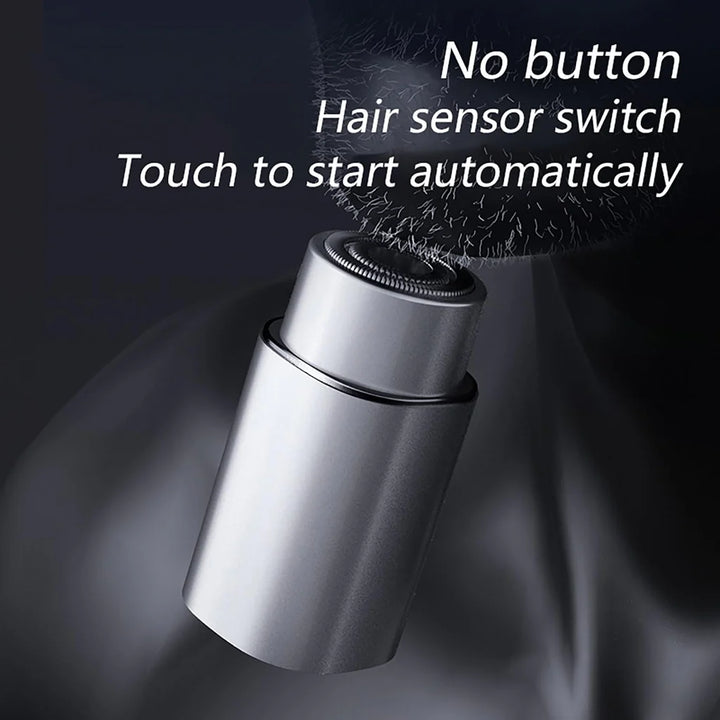 Men's Mini Electric Portable Shaver, Smart Touch Travel Razor Body Hair Removal Bath Use - OneBag