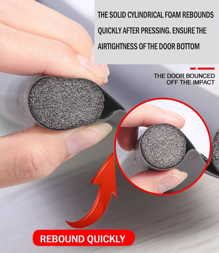 Under Door Draft Stopper 37 inches Adjustable Insulation Double-Sided Sound Proof Door Air Draft Blocker for Noise Light Smell - OneBag