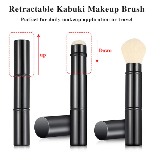 1 Pc Retractable Makeup Brush with 2 heads - OneBag