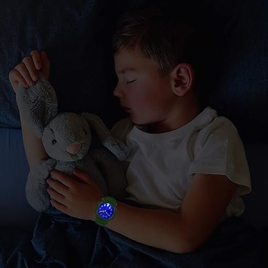 Kids Watches, Child Quartz Wristwatch for Boys Girls Kids, Waterproof Time Teach Watches (Green) - OneBag