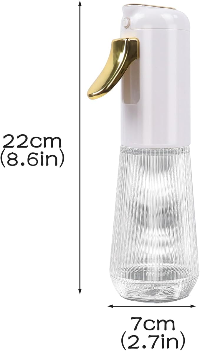 280 ml Oil Spray Bottle, Oil Dispenser Leakproof Glass, Oil Sprayer for Cooking Air Fryer BBQ Baking Oil Vinegar Spray Dispenser - OneBag