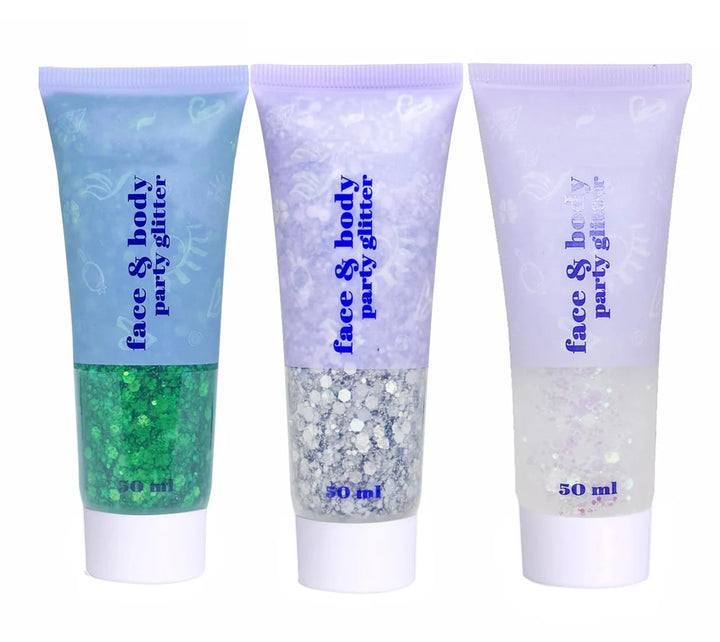 3 Pcs Body and Hair Glitter Gel - OneBag