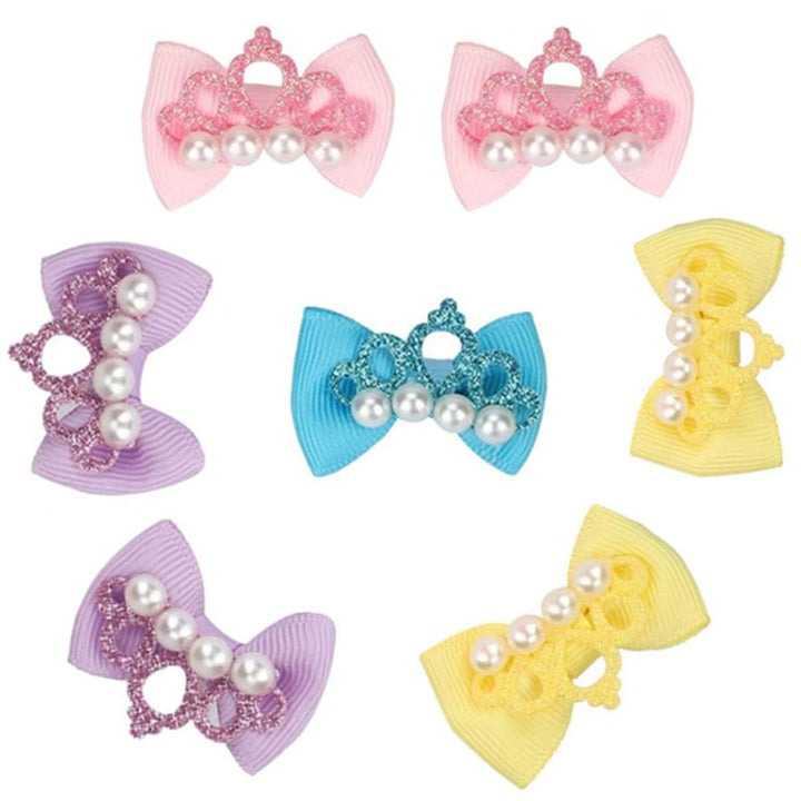 20 Pcs Pet Crown Decoration, Pet Hair Bows - OneBag
