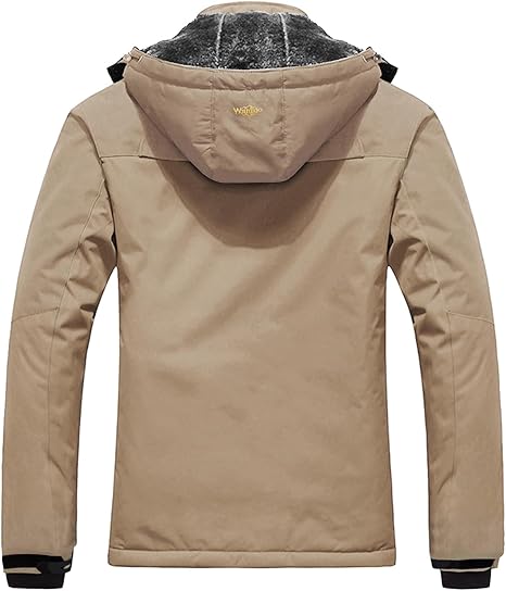 Waterproof Jacket For Men Outdoor Warm Windbreaker Jackets with Detachable Hooded - OneBag