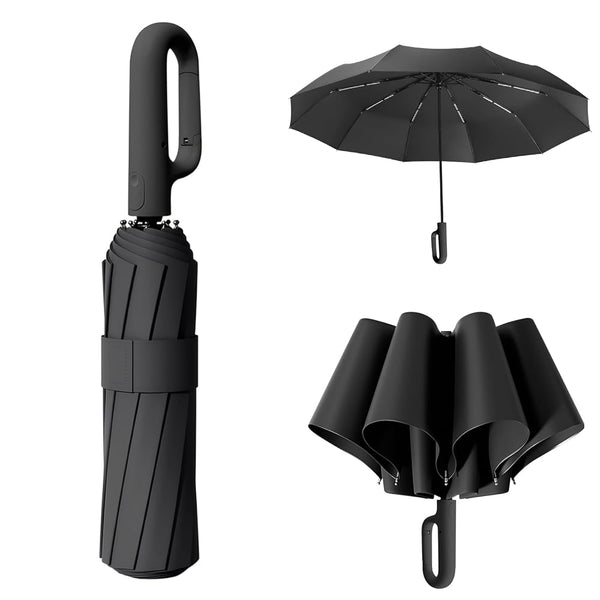 Umbrella Windproof Strong 105cm Reinforced Automatic folding Umbrella