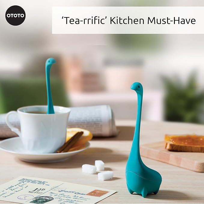 Turquoise Tea Infuser by OTOTO -Tea Infuser, Tea Accessories, Silicone Tea Infuser, Cute Gifts, Tea Diffusers for Loose Tea, Cute Tea Strainer - OneBag