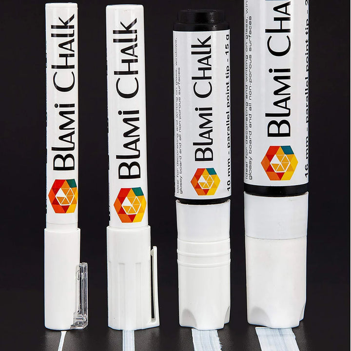 4 Pcs Liquid Chalk Pens, Non-Toxic Water-based Erasable for Glass Plastic Metal Chalkboards - OneBag