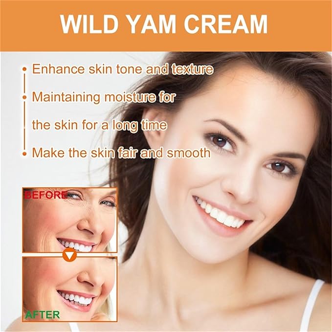 2 Pcs Wild Yam Cream, Annas Wild Yam Cream Organic for Hormone Balance, Women's Organic Wild Yam Root Cream - OneBag