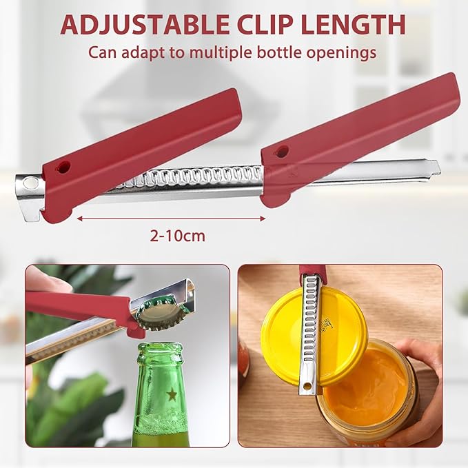2 Pcs Effortless Arthritis Jar Opener, Easy Open Lid Opener, Can Opener Manual Lid Opener - OneBag