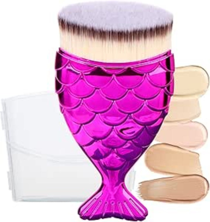 Kabuki Brush Sunscreen Applicator for  Foundation, Makeup Brushes for Liquid Foundation Powder Cream Contour Buffing Stippling Blending - OneBag