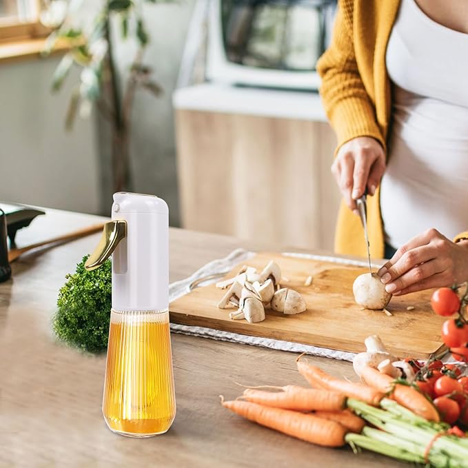 280 ml Oil Spray Bottle, Oil Dispenser Leakproof Glass, Oil Sprayer for Cooking Air Fryer BBQ Baking Oil Vinegar Spray Dispenser - OneBag