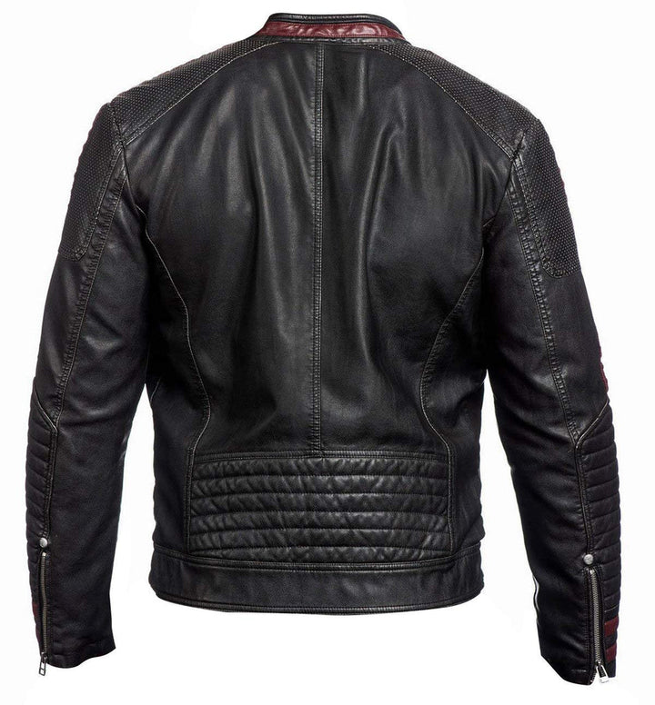 Men Black Mass Effect Merchandise N7 Jacket, Faux Leather Motorcycle Jacket- XL - OneBag