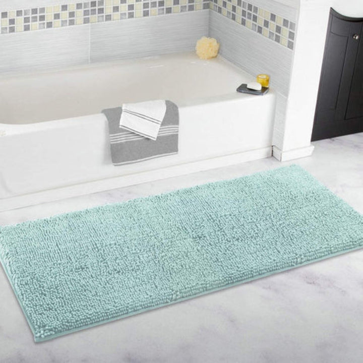 Absorbent and Machine Washable bathroom Mat, Soft Plush Bath Rug, Bathroom Accessory - OneBag