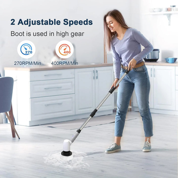 Cordless Electric Spin Scrubber, Cleaning Brush Scrubber for Home - OneBag