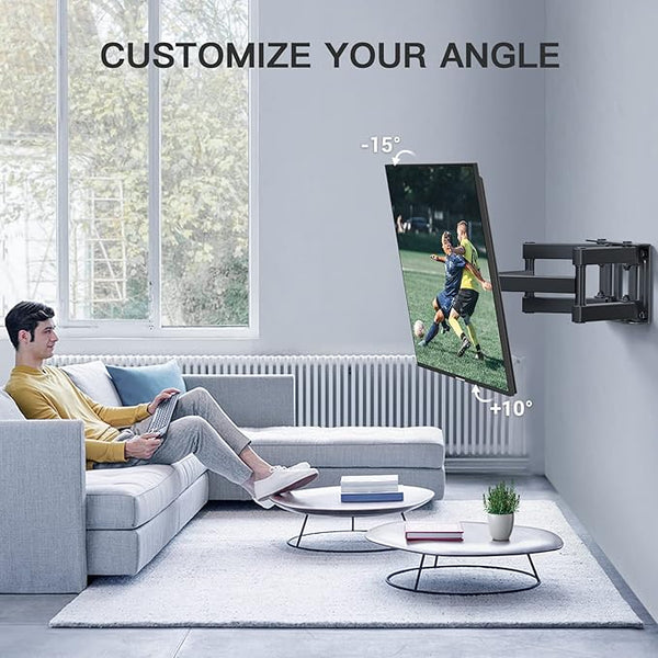 TV Wall Bracket Swivel Mount Tilt for 26-70 Inch Flat & Curved TVs up to 45kg