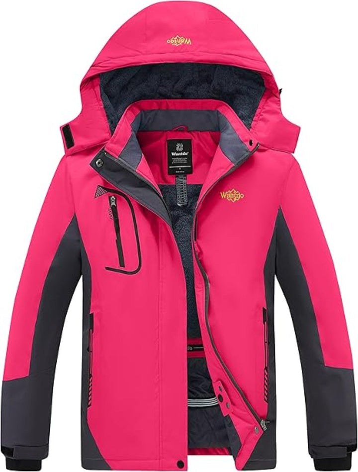 Wantdo Women's Mountain Waterproof Ski Jacket | Windproof Rain Winter Coat - OneBag