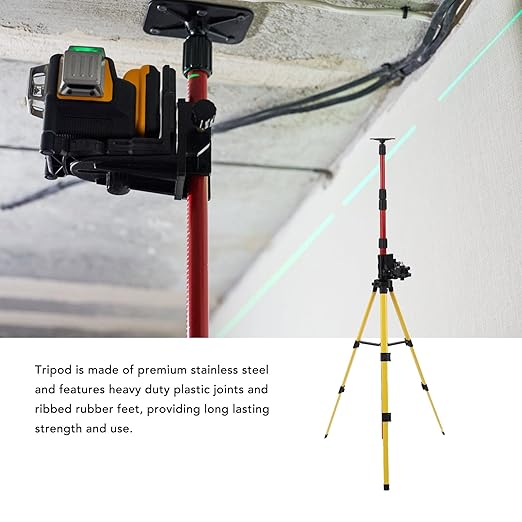 Stainless Steel Level Support Pole, 114-388mm Adjustable Base, Heavy Duty Telescoping RodLevel TripodTelescopic Pole - OneBag