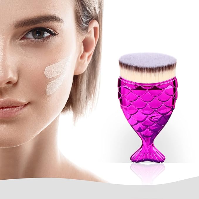 Kabuki Brush Sunscreen Applicator for  Foundation, Makeup Brushes for Liquid Foundation Powder Cream Contour Buffing Stippling Blending - OneBag