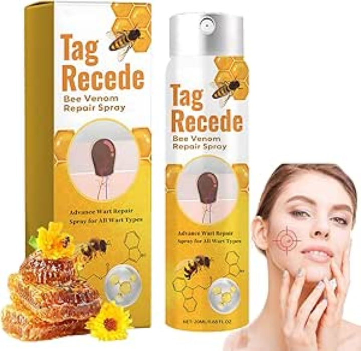 3 Pcs 20 ml Bee Venom Wart and Tag Remover, Tag Recede Bee Venom Spray - OneBag