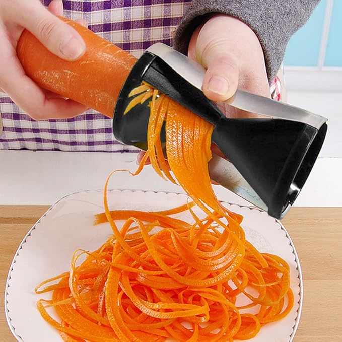Spiral Slicer, Durable Veggie Spiral Cutter, Sturdy Vegetable Spiralizer for Cutting Cucumber Carrot Zucchini - OneBag