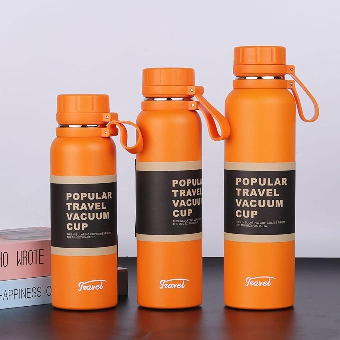1L Outdoor Portable Stainless Steel Insulation Pot Vacuum Bottle Flask for Hot and Cold - OneBag