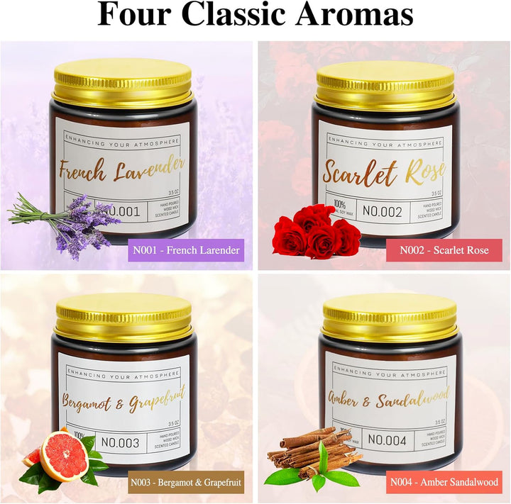 4/6 Pcs Scented Candles Sets - OneBag