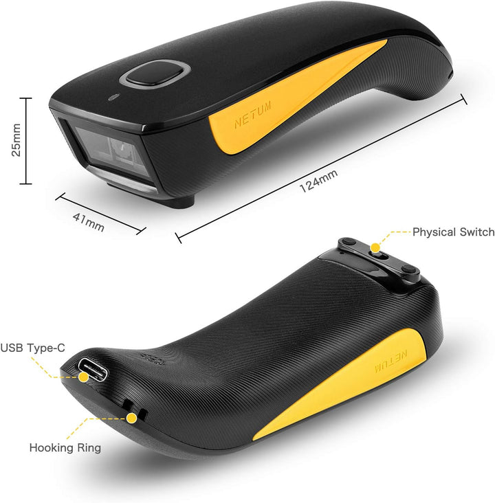 Wired and Wireless Handheld Large and Mini Barcode Reader Scanner - OneBag