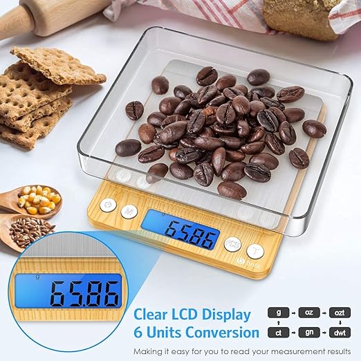 Digital Pocket Scales, (500g/ 0.01g) High-precision Kitchen Food Scales, Mini Kitchen Scale with Backlit - OneBag