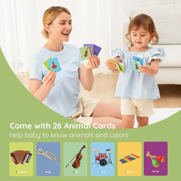 Joyjoz Kids Piano Mat with 25 Sounds, Music/Dance Mat for Toddlers, Ages 1-5 - OneBag