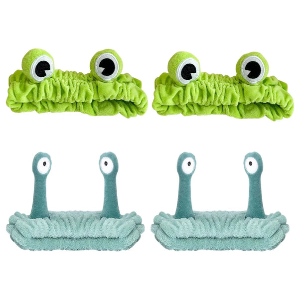 4 Pcs Spa Headband, Skincare Headband Frog