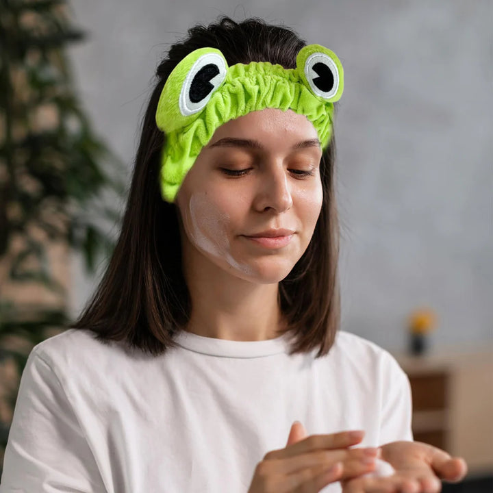 4 Pcs Spa Headband, Skincare Headband Frog - OneBag