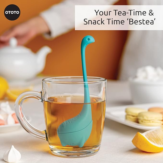 Turquoise Tea Infuser by OTOTO -Tea Infuser, Tea Accessories, Silicone Tea Infuser, Cute Gifts, Tea Diffusers for Loose Tea, Cute Tea Strainer - OneBag