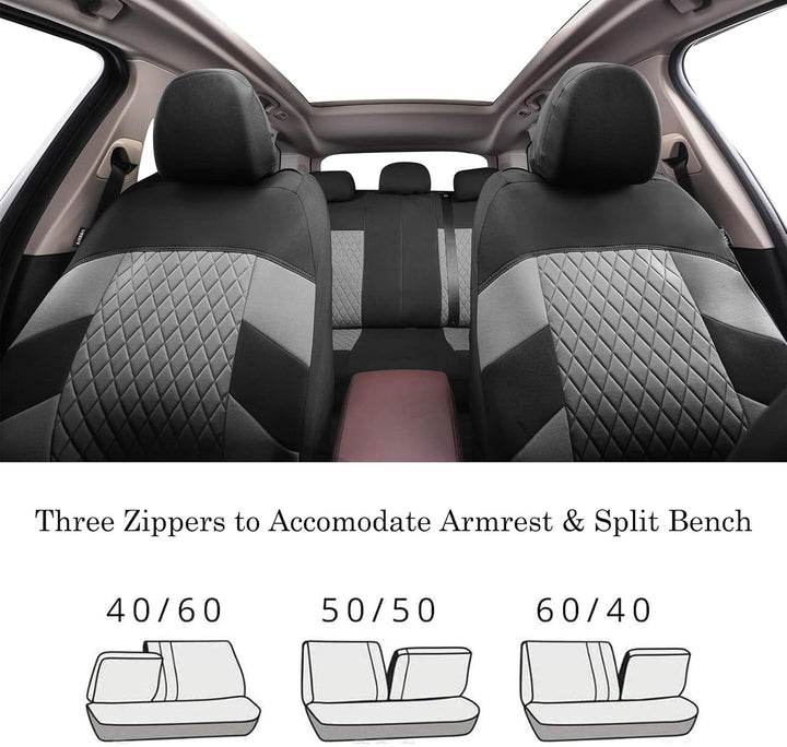 Universal Car Van Seat Covers Full Set for 5 Seater, Front Pair Seat Cover - OneBag