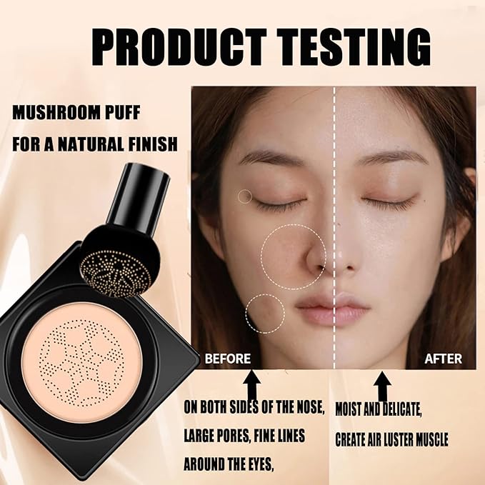 Mushroom Head Air Cushion CC Cream, Beauty Cream, Mushroom Head BB Cream Foundation - OneBag