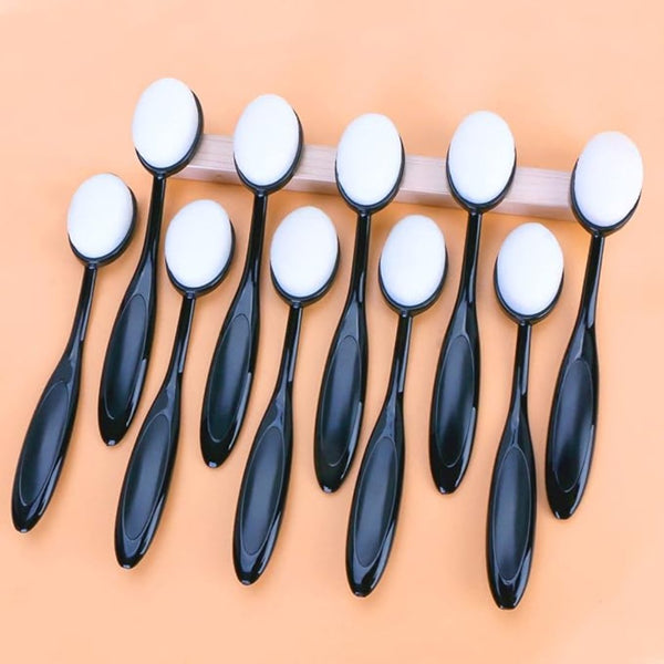 UNIMEIX 10 Pcs Size 3, 1.18" Black Blending Brush Head for Card Making, Blending Tools for Drawing