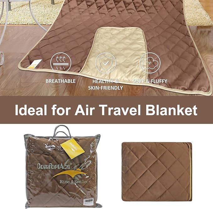 2 in 1 Travel Pillow Travel Blanket, Multi-Functional Cushion offers a dual-purpose Outdoor Blanket 150 * 115CM - OneBag