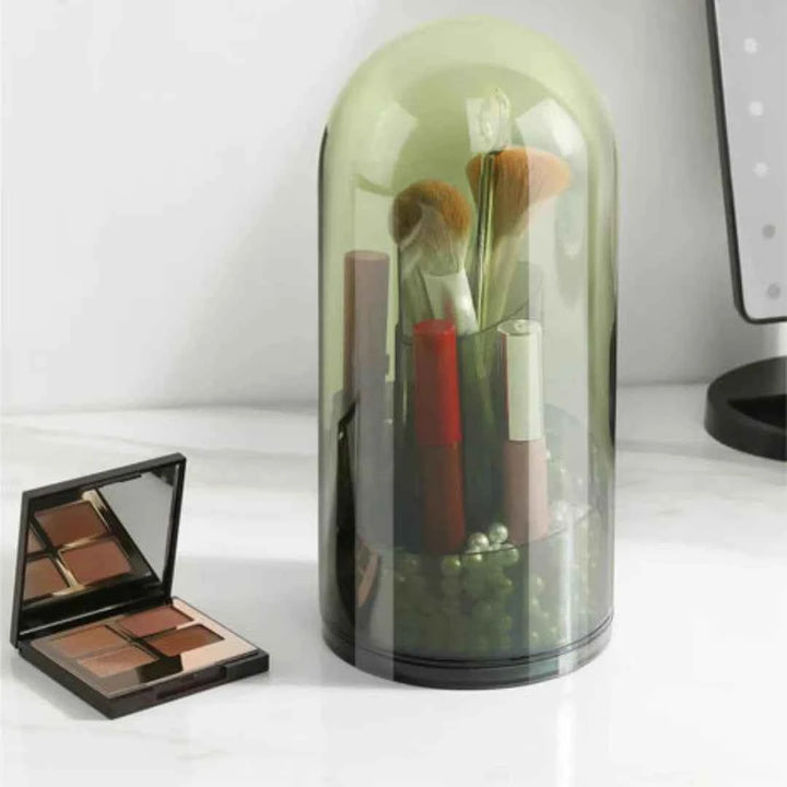Makeup Brush Holder, Green Rotating Make Up Organiser - OneBag