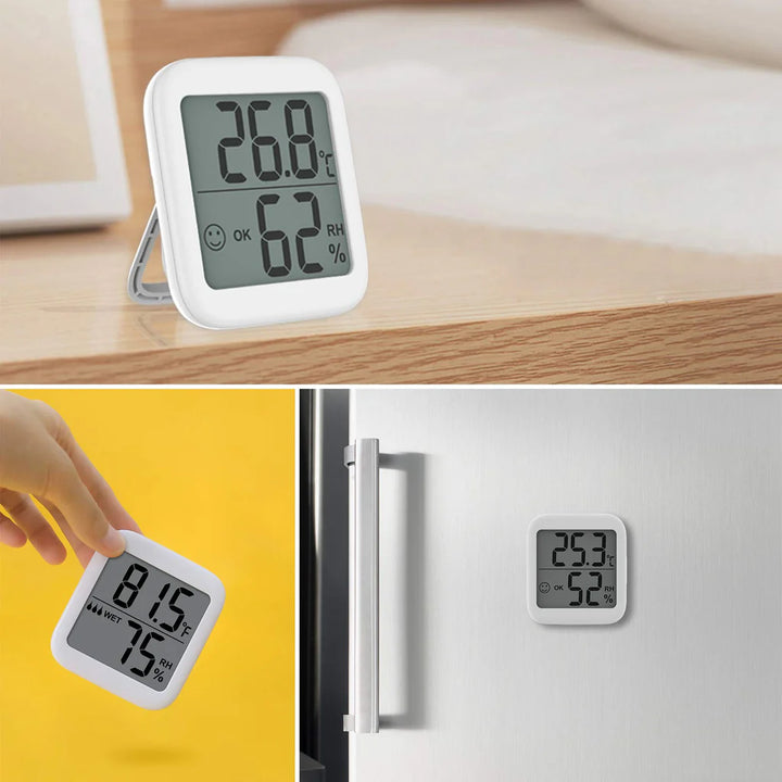 3 Pcs Outdoor Indoor Mini HD 2.1” Display Digital Thermometer Humidity Meter Hygrometer - OneBag