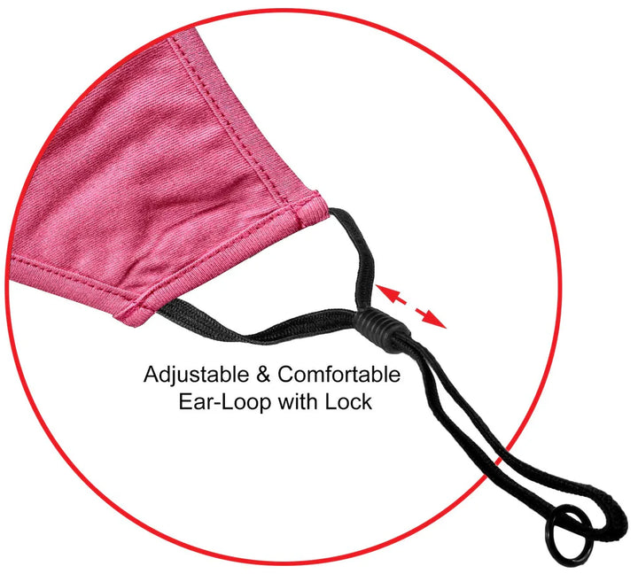 7 Pcs Washable Cotton Face Masks, Breathable Cloth Face Cover for Adults with Adjustable Ear Loops - OneBag