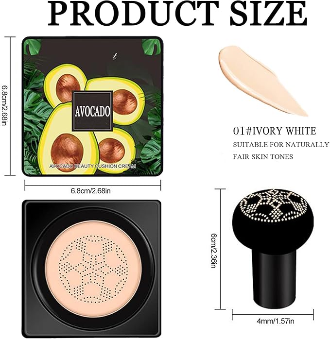 Mushroom Head Air Cushion CC Cream, Beauty Cream, Mushroom Head BB Cream Foundation - OneBag