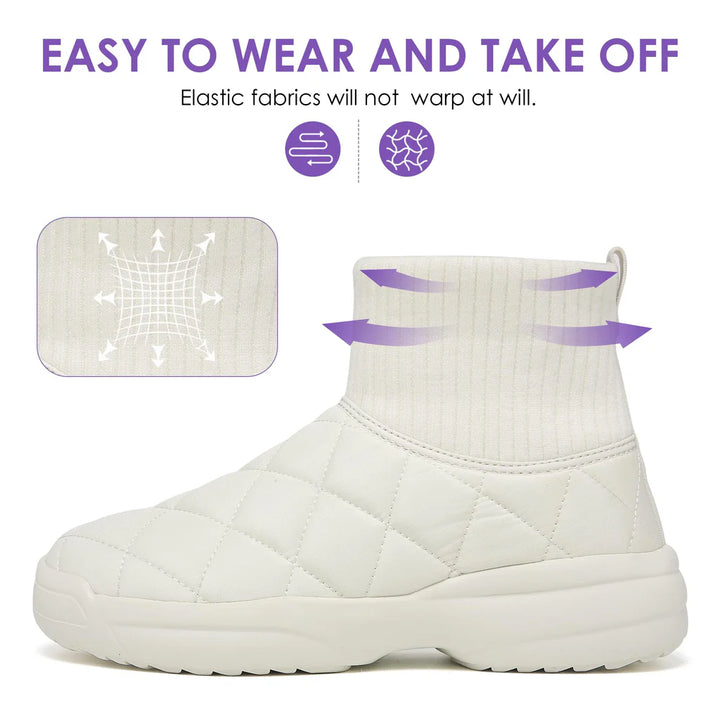 Women Winter Boots, Fur Lined Waterproof Snow Boots - OneBag
