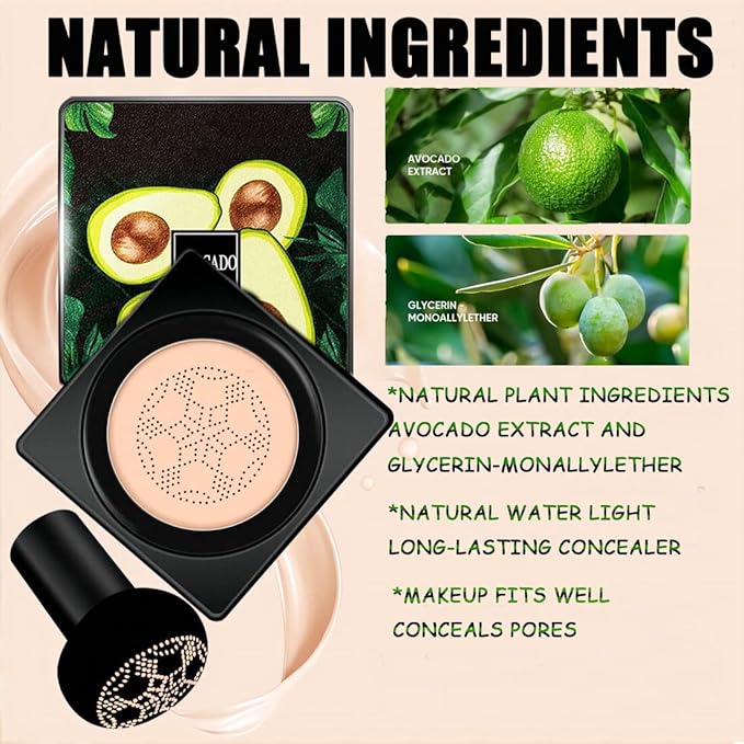 Mushroom Head Air Cushion CC Cream, Beauty Cream, Mushroom Head BB Cream Foundation - OneBag