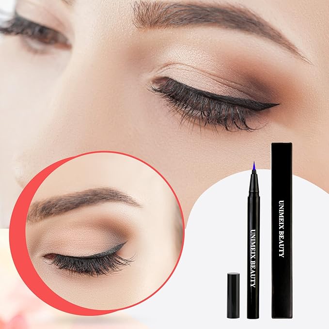 Blue Eyeliner, Liquid Liner, Waterproof Eye Liner, Makeup Eyeliner Pen Precise All Day Eyeliner - OneBag