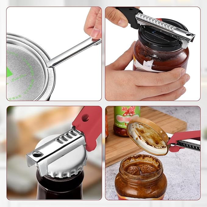 2 Pcs Effortless Arthritis Jar Opener, Easy Open Lid Opener, Can Opener Manual Lid Opener - OneBag