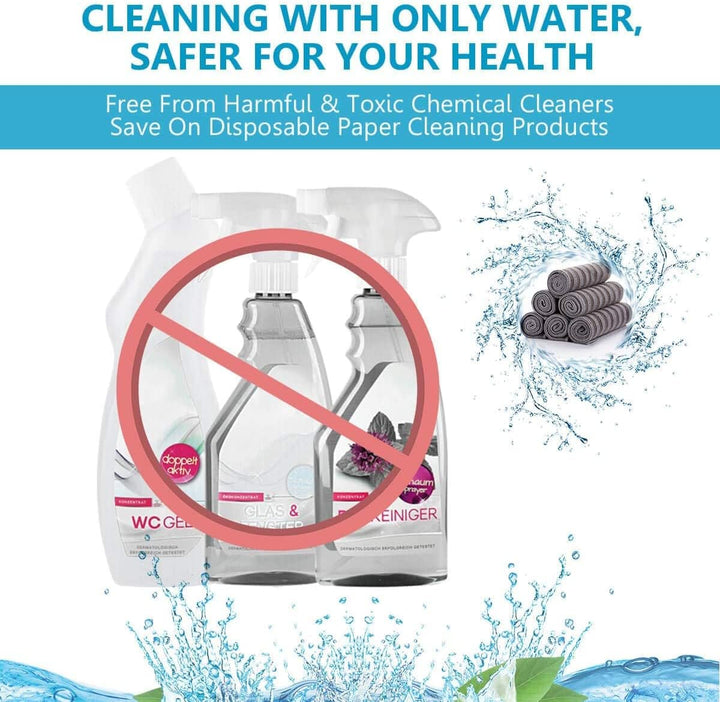 8 Pcs eco-Friendly Microfiber Cleaning Cloth - OneBag
