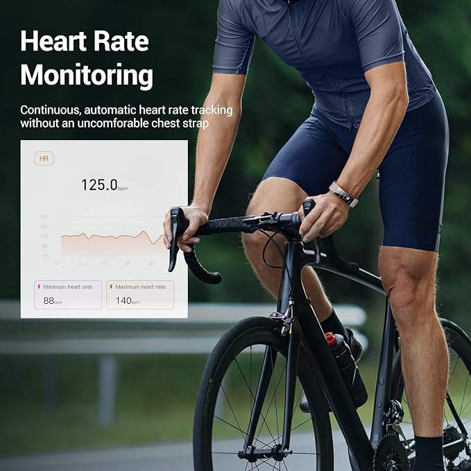 Runlio Fitness Tracker with Heart Rate Monitor, Sleep Monitor with 14 Sports Mode, Activity Tracker with Step and Calories Counter,IP67 Waterproof with Stopwatch Pedometer - OneBag