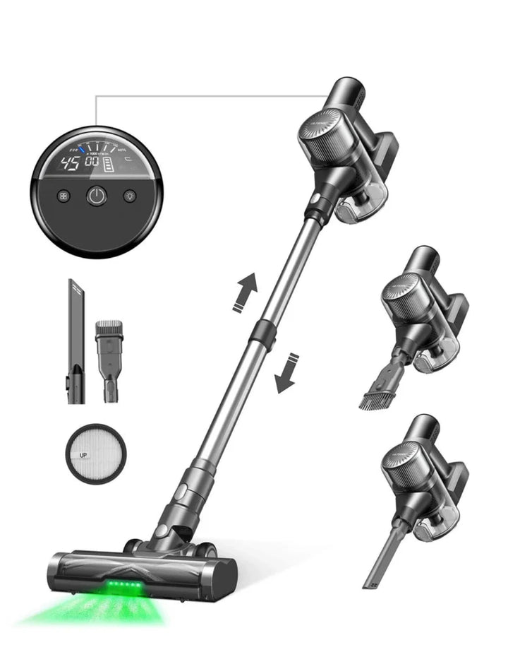 Powerful Cordless Vacuum Cleaner with 40000Pa, Hoover for All Hard Floors Carpet Pet Hair - OneBag