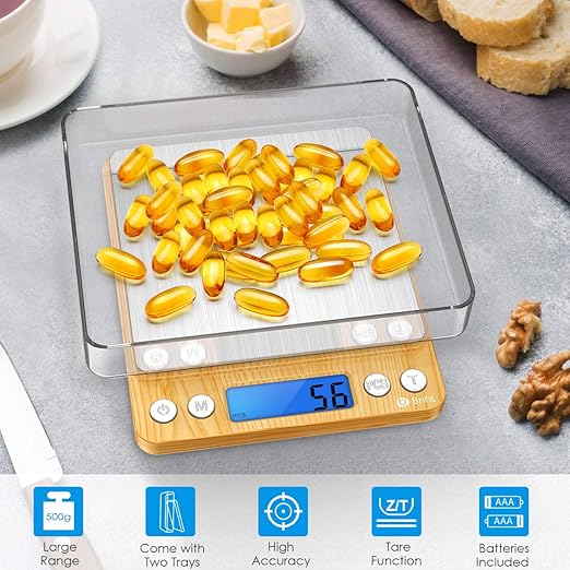 Digital Pocket Scales, (500g/ 0.01g) High-precision Kitchen Food Scales, Mini Kitchen Scale with Backlit - OneBag