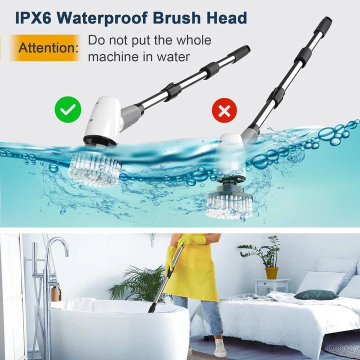 Cordless Electric Spin Scrubber, Cleaning Brush Scrubber for Home - OneBag