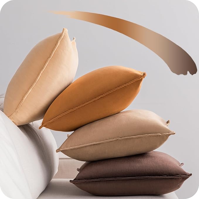 4 Pcs Cushion Covers 30x50cm Set, Soft Decorative Throw Pillow Cover - OneBag